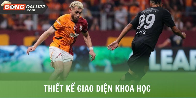 Lịch Thi Đấu Bóng Đá 2 Thiết kế giao diện khoa học